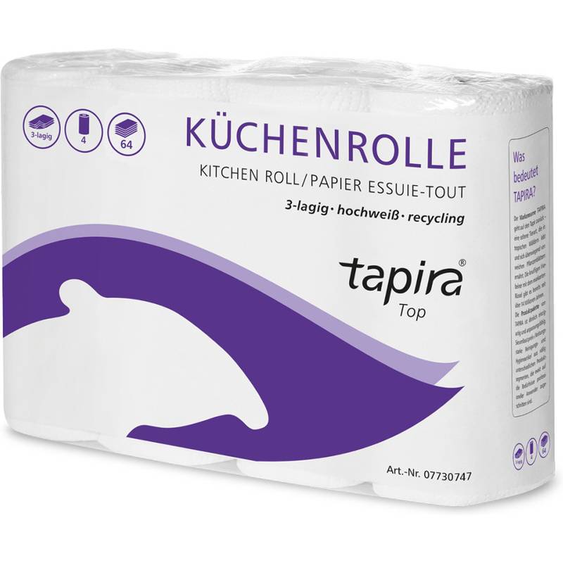 Tapira Küchenrolle Top, 3-lagig, hochweiß