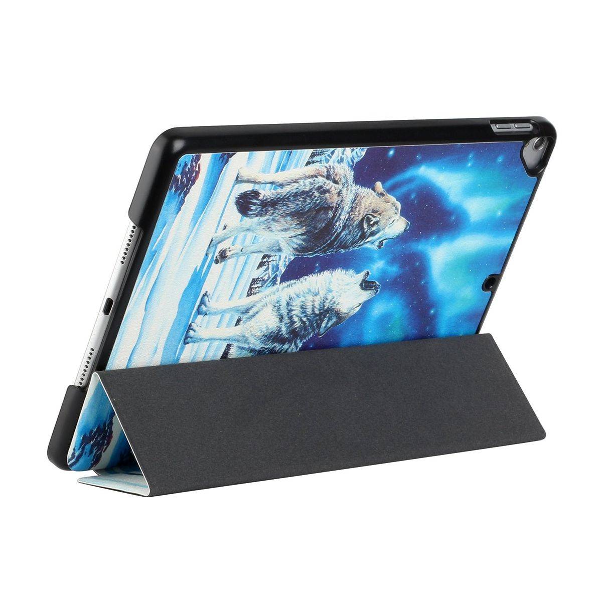 Für Apple iPad Pro 10.5 2017 / Air 10.5 2019 / 10.2 2019 / 10.2 2020 3folt Wake UP Smart Cover Etuis Hülle Case Schutz Motiv 4