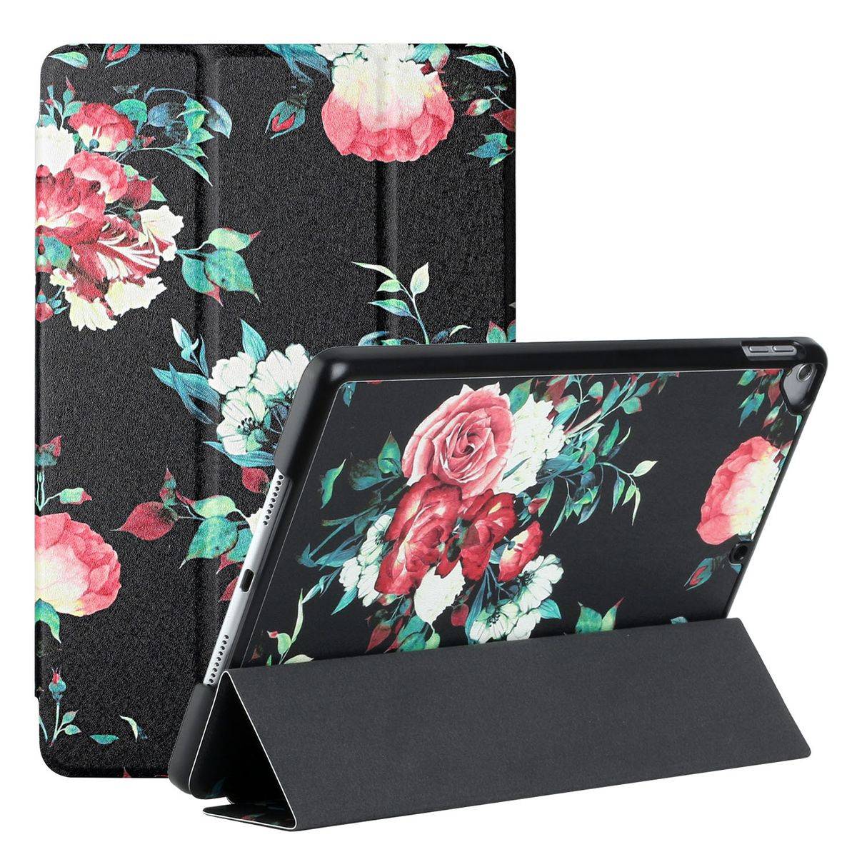 Für Apple iPad Pro 10.5 2017 / Air 10.5 2019 / 10.2 2019 / 10.2 2020 3folt Wake UP Smart Cover Etuis Hülle Case Schutz Motiv 5