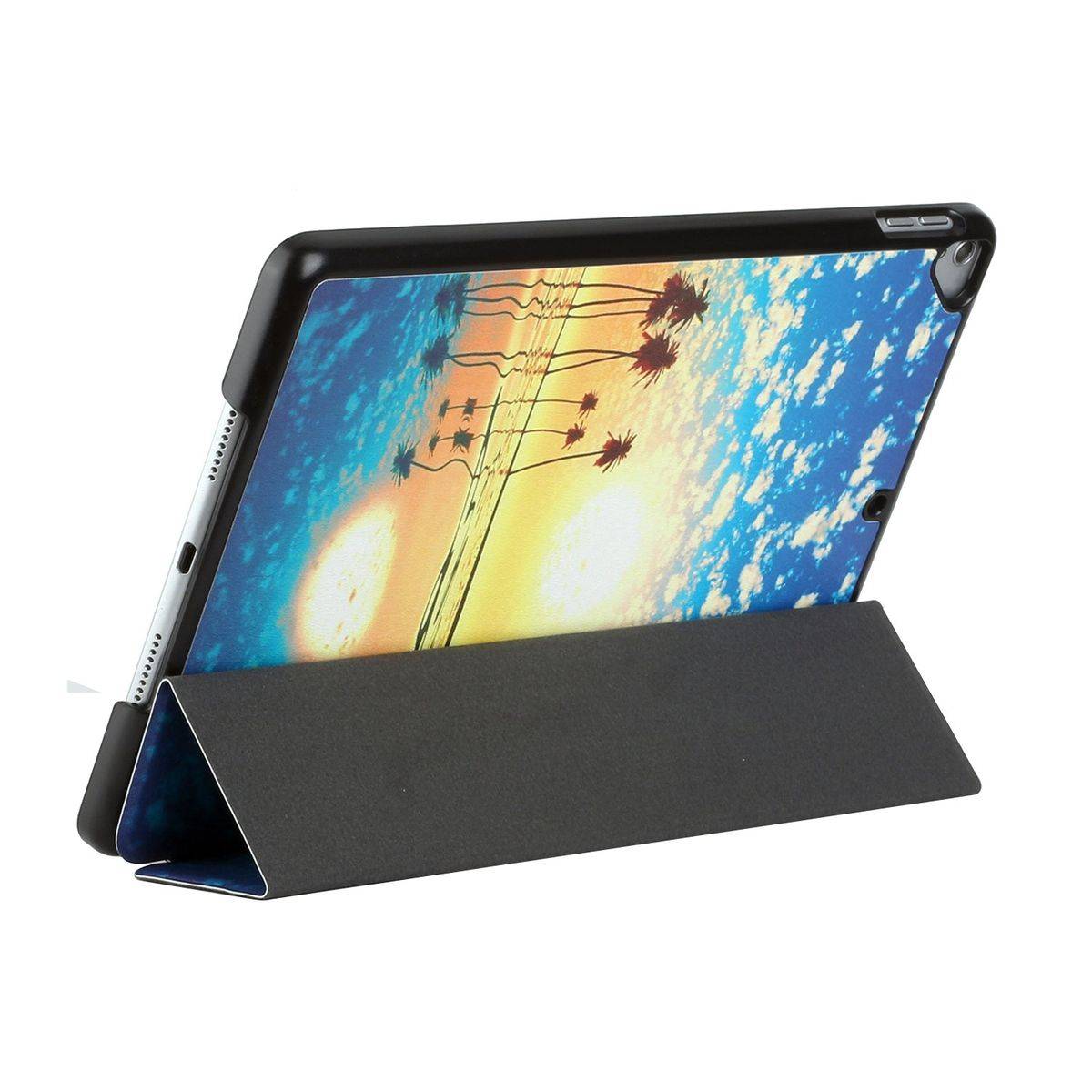 Für Apple iPad Pro 10.5 2017 / Air 10.5 2019 / 10.2 2019 / 10.2 2020 3folt Wake UP Smart Cover Etuis Hülle Case Schutz Motiv 6