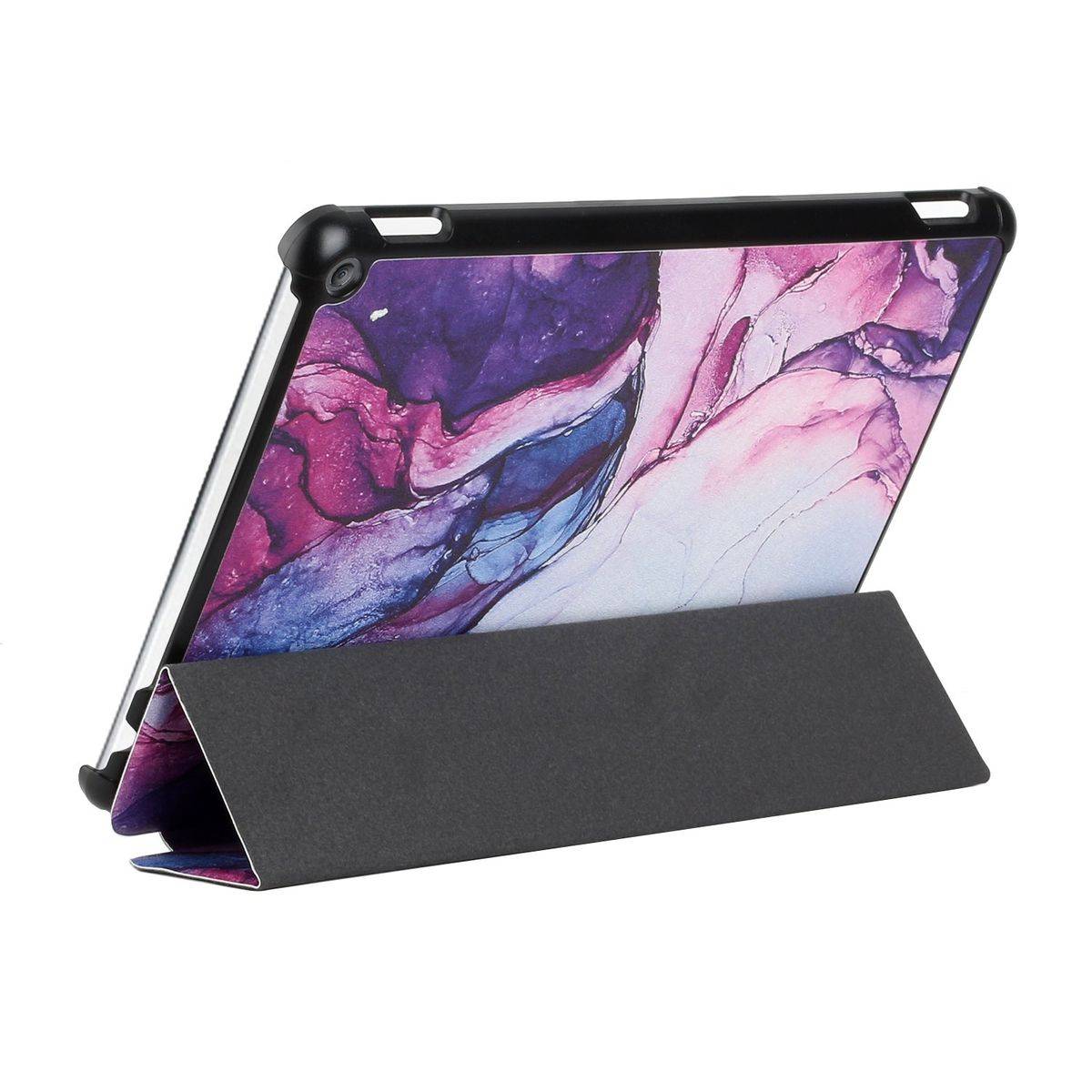 Für Amazon Kindle Fire HD10 / HD10 Plus 2021 3folt Wake UP Smart Cover Etuis Hülle Case Schutz Motiv 2