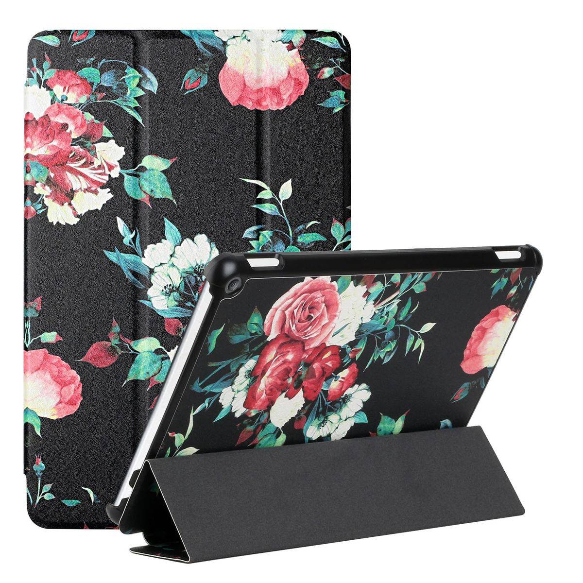 Für Amazon Kindle Fire HD10 / HD10 Plus 2021 3folt Wake UP Smart Cover Etuis Hülle Case Schutz Motiv 3