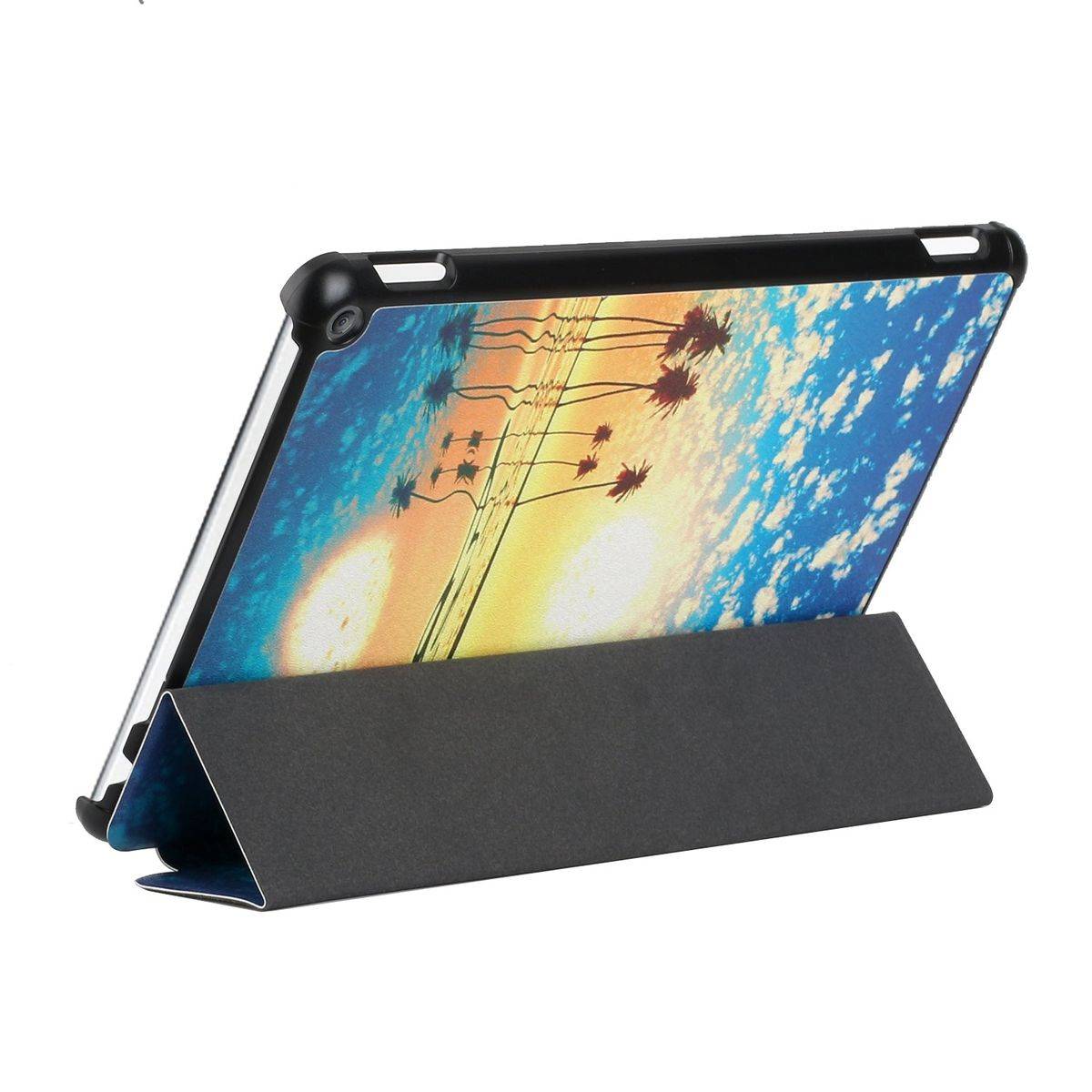 Für Amazon Kindle Fire HD10 / HD10 Plus 2021 3folt Wake UP Smart Cover Etuis Hülle Case Schutz Motiv 6