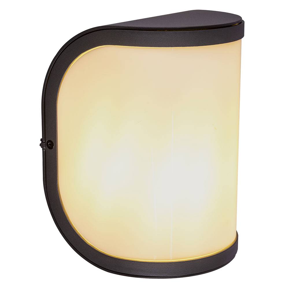 Außenlampe Wandleuchte Eingangsbeleuchtung Garten Außenleuchte aus Aluminium, anthrazit, 1x E27, BxH 14x20 cm, 2er Set