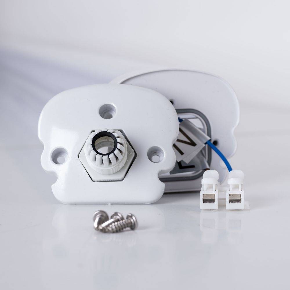 Wannenleuchte LED Feuchtraumlampe weiß Werkstattleuchte Industrie IP65, Kunststoff, 1x LED 48W 5760lm 4000K neutralweiß, LxBxH 150x6,5x5,8 cm, 6er