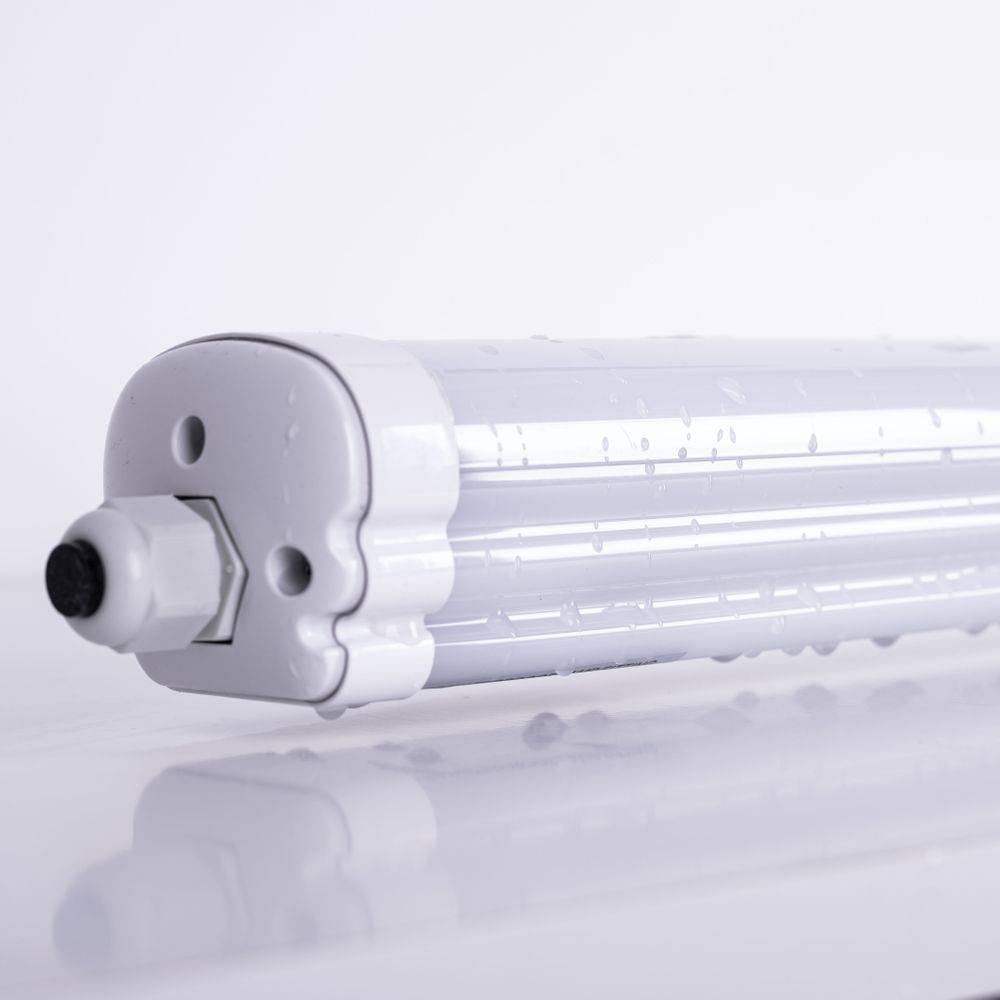 LED Deckenleuchte Feuchtraum Feuchtraumwannenleuchte LED Garagenlampe LED Röhre, Reihenschaltung, strahlwassergeschützt, 1x LED 36W 4320lm neutralwe