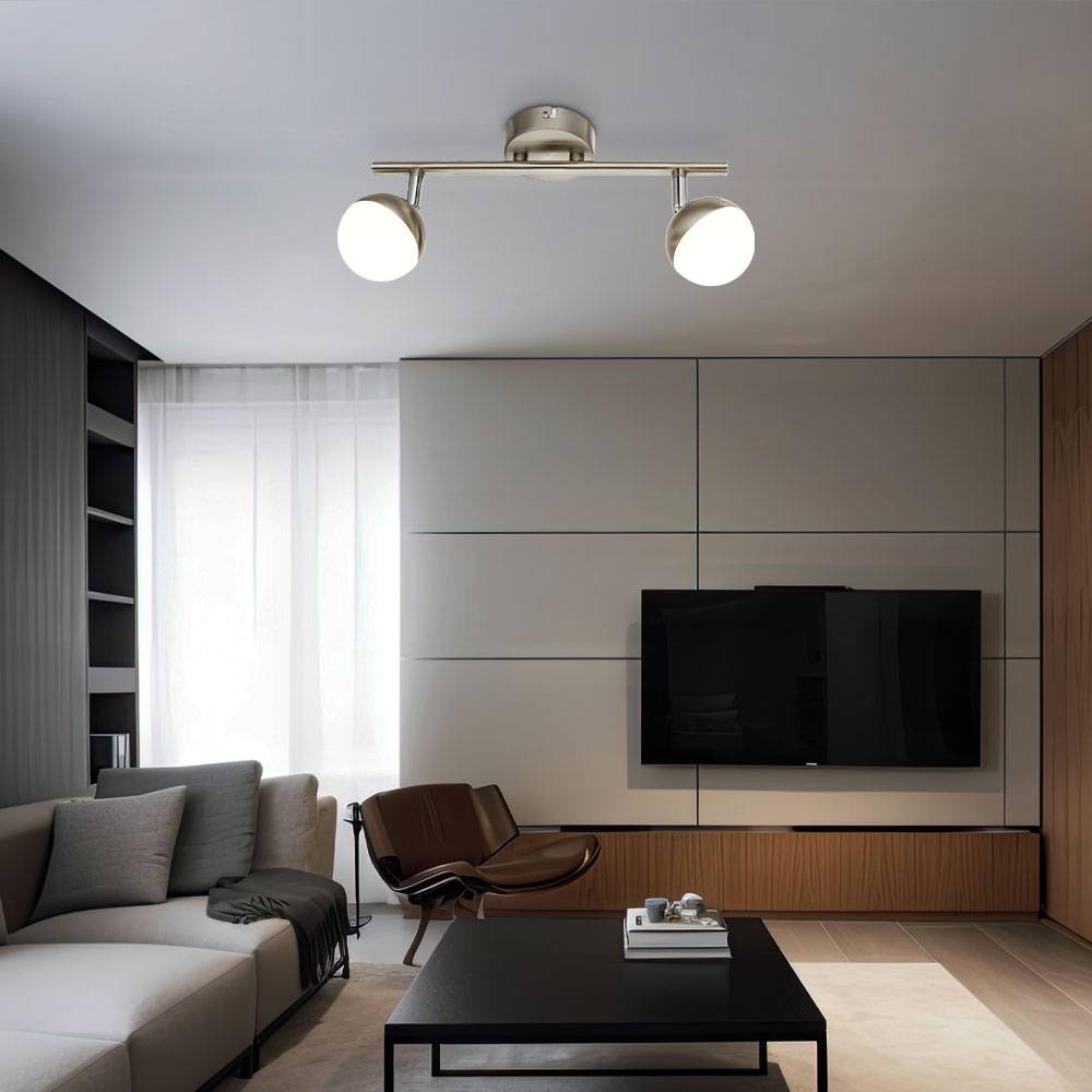 Deckenleuchte LED Deckenstrahler bewegliche Spots Deckenlampen Innenraum Beleuchtung, LED, 4 Watt, 260 Lumen, warmweiß, L 31,5 cm