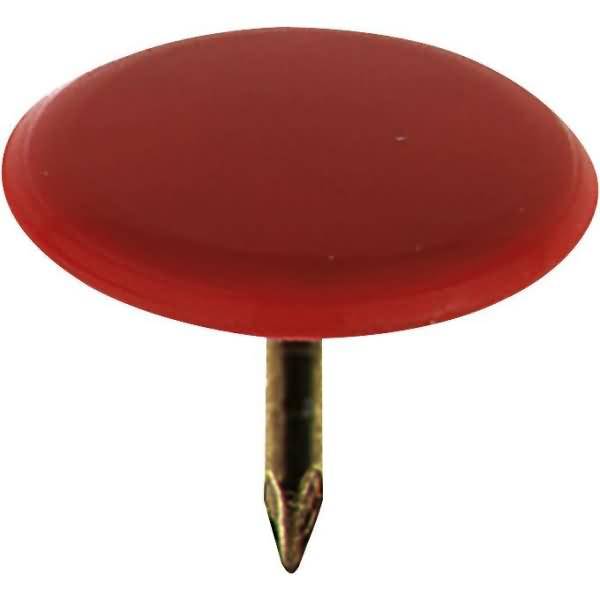 Reißnägel Sun kunststoffüberzogen 9,5mm VE=1000 Stück rot