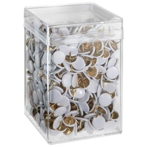 Reißnägel Sun kunststoffüberzogen 9,5mm VE=750 Stück weiß