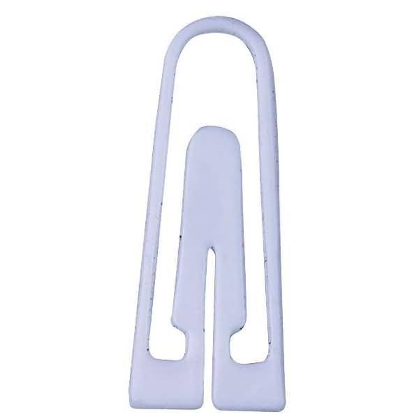 Briefklammern 26mm Kunststoff dreieckig VE=100 Stück weiß