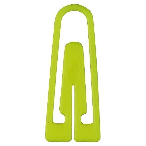 Briefklammern 26mm Kunststoff dreieckig VE=100 Stück gelb