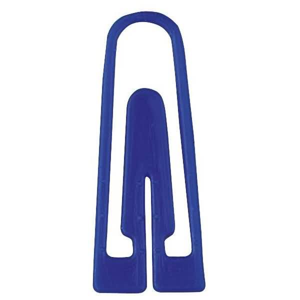 Briefklammern 26mm Kunststoff dreieckig VE=100 Stück dunkelblau