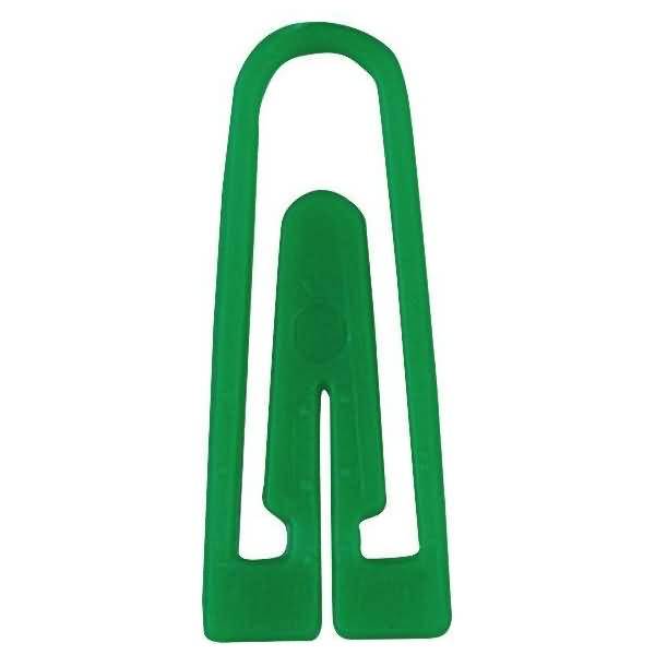 Briefklammern 26mm Kunststoff dreieckig VE=100 Stück dunkelgrün