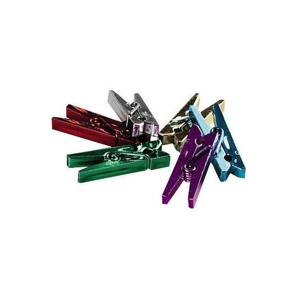 Mini-Wäscheklammern 25mm metallic VE=20 Stück