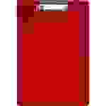 Klemmbrett A4 kunststoffüberzogen rot