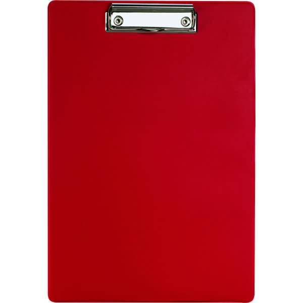 Klemmbrett A4 kunststoffüberzogen rot