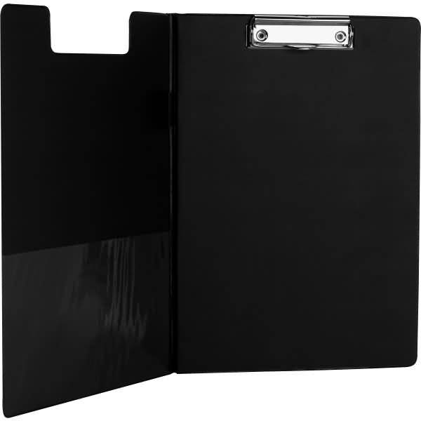 Klemmmappe A4 kunststoffüberzogen schwarz