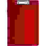 Klemmmappe A4 kunststoffüberzogen rot