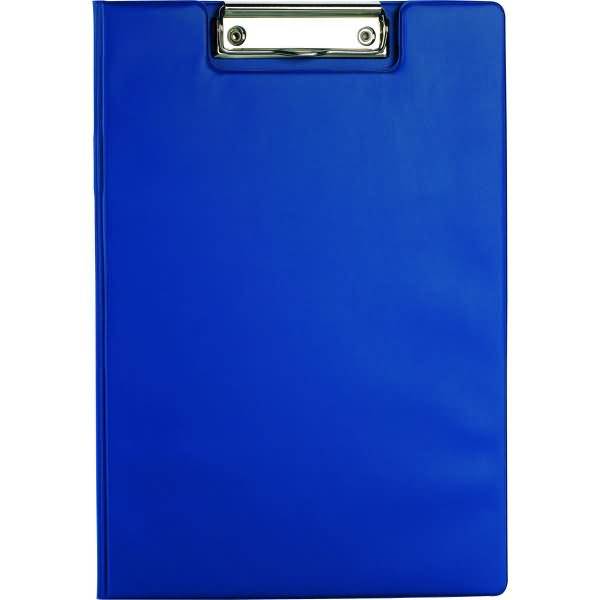 Klemmmappe A4 kunststoffüberzogen dunkelblau