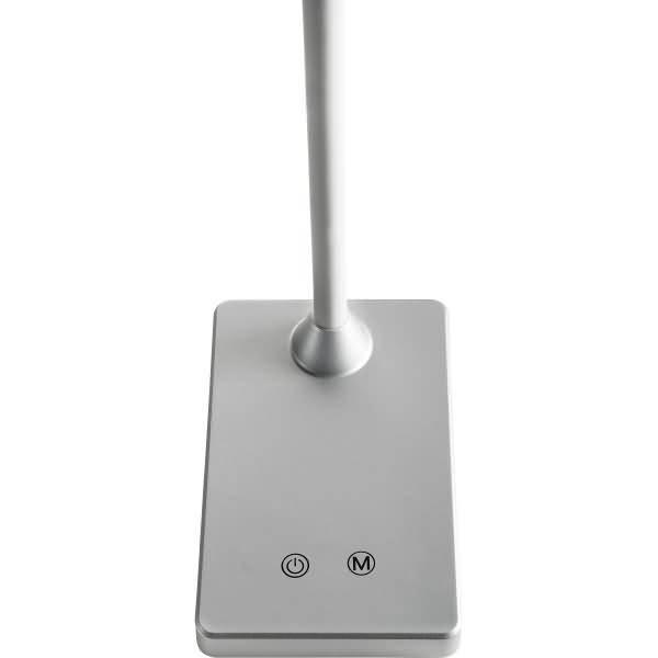 LED-Schreibtischleuchte silber