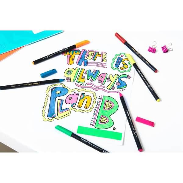 Fasermaler edding 1200 VE=10 Stück/10 Farben