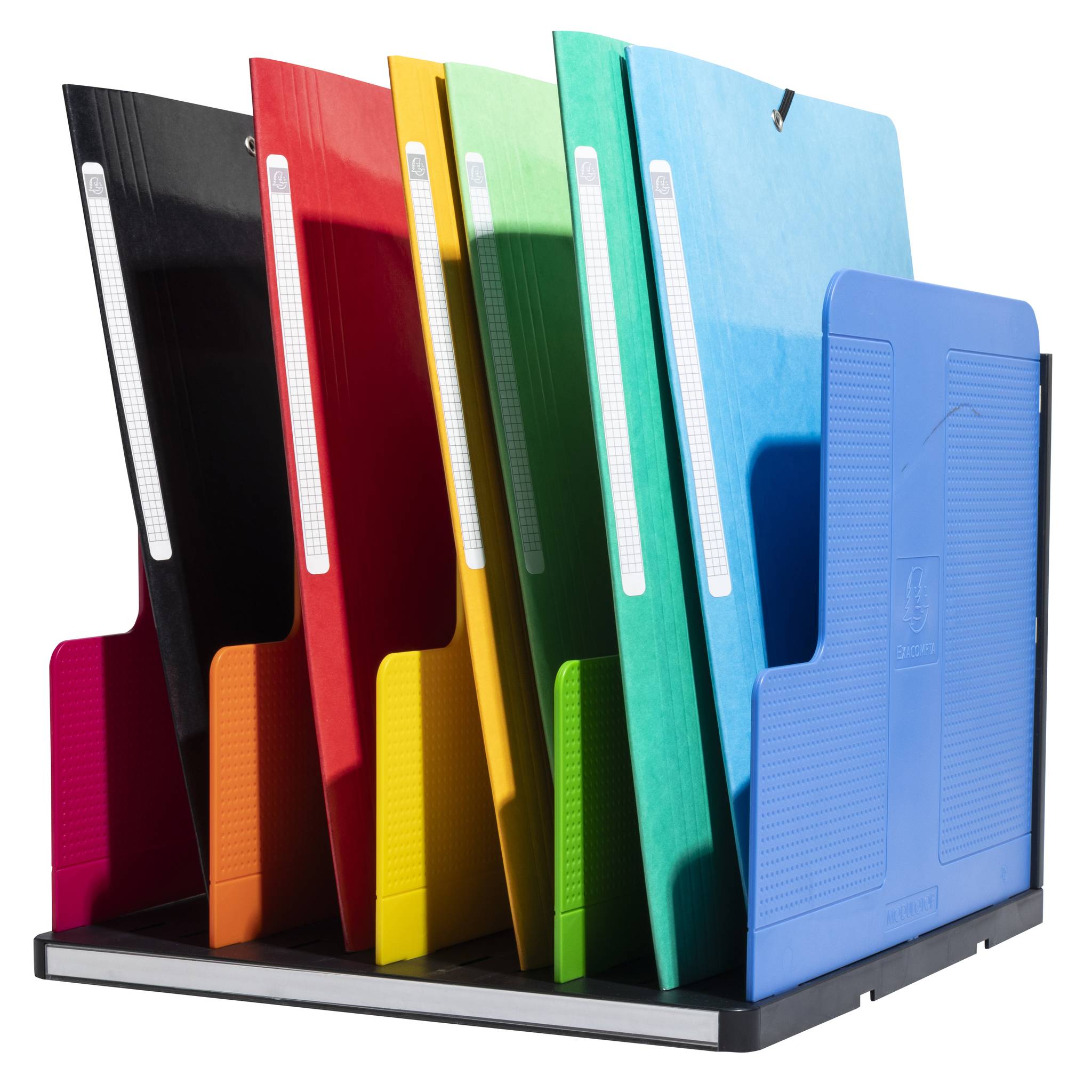 Exacompta MODULOTOP vertikaler Sorter + 5 Trennplatten, , Regenbogen, 390914D
