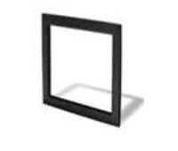Elo Front-Mount Bezel - Monitorblende - Schwarzes eloxiertes Aluminium