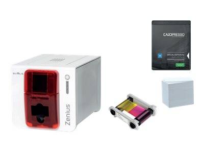 Evolis Zenius - GO Pack - Plastikkartendrucker - Farbe - Thermosublimation/therm