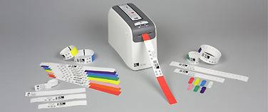 Zebra Z-Band Direct - Polypropylen (PP) - permanenter Acrylklebstoff - perforiert - 6 mil - Rot, Fühlmarke schwarz - 25.4 x 279.4 mm 1200 Stck. (6