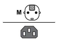 Zebra - Stromkabel - CEE 7/7 (M) bis IEC 60320 C13