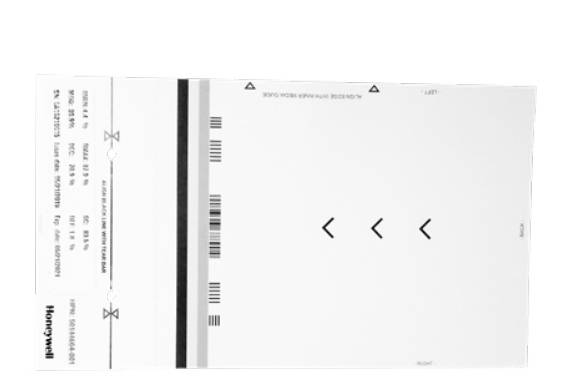 Honeywell Verifier Calibration Card - Kalibrierungsblatt