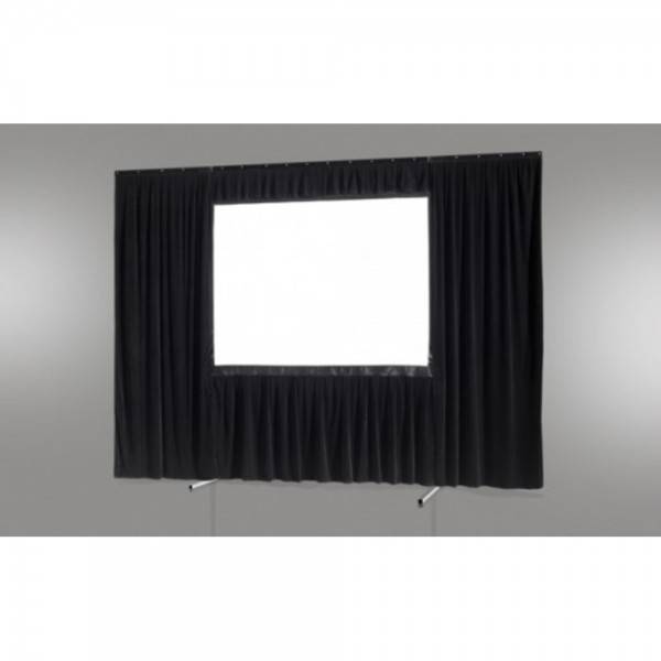 celexon Vorhangset 4-seitig für Faltrahmenleinwand Mobil Expert 203 x 152 cm