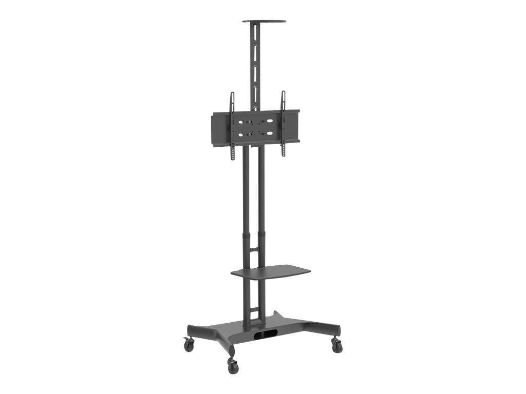 HAGOR HP Twin Stand - Wagen - für LCD-Anzeige/Kamera - Schwarz - Bildschirmgröße: 81.3-139.7 cm (32"-55")