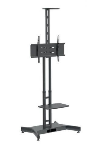 HAGOR HP Twin Stand - Wagen - für LCD-Anzeige/Kamera - Schwarz - Bildschirmgröße: 81.3-139.7 cm (32"-55")