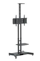HAGOR HP Twin Stand - Wagen - für LCD-Anzeige/Kamera - Schwarz - Bildschirmgröße: 81.3-139.7 cm (32"-55")