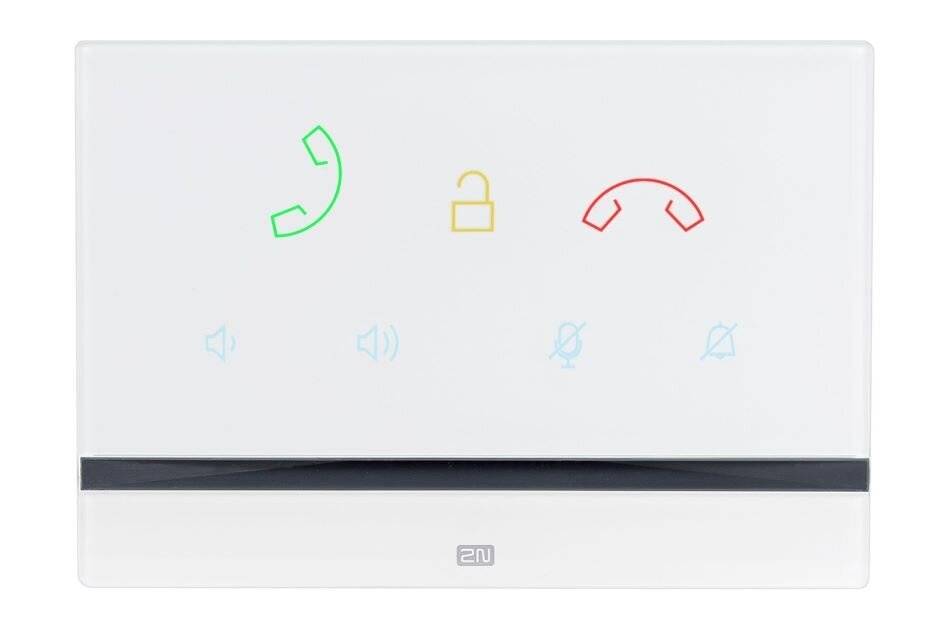 2N Indoor Talk White, Netzwerk Innensprechstelle, HD Audio, kapazitive Tasten, Beleuchtung, Symbole, weiß