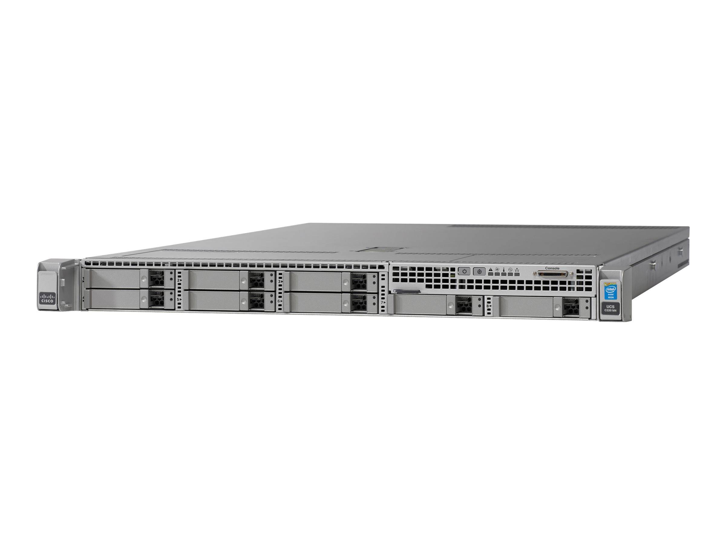 Cisco UCS SmartPlay Select C220 M4S Standard 1 - Server - Rack-Montage - 1U - zweiweg - 1 x Xeon E5-2620V4 / 2.1 GHz - RAM 16 GB - SATA/SAS
