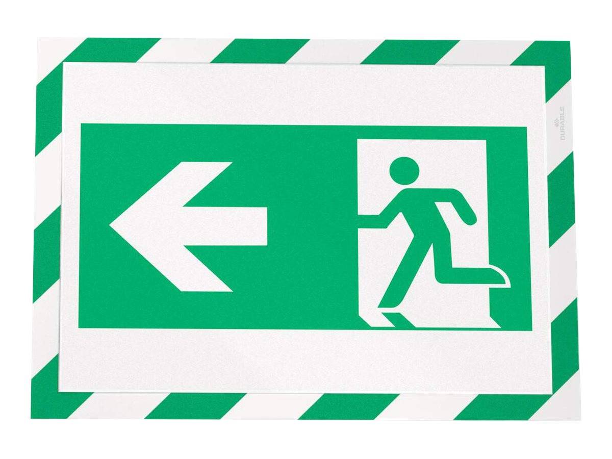DURABLE DURAFRAME MAGNETIC SECURITY - Dokumentenhalterung - für A4 - magnetisch - Weiß/Grün (Packung mit 5)