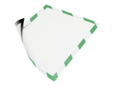 DURABLE DURAFRAME MAGNETIC SECURITY - Dokumentenhalterung - für A4 - magnetisch - Weiß/Grün (Packung mit 5)