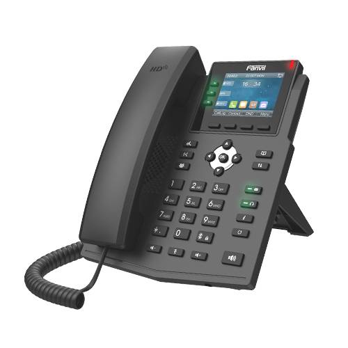 Fanvil X3U, IP-Telefon, Schwarz, Kabelgebundenes Mobilteil, Im Band, Out-of band, SIP-Info, 6 Zeilen, 1000 Eintragungen