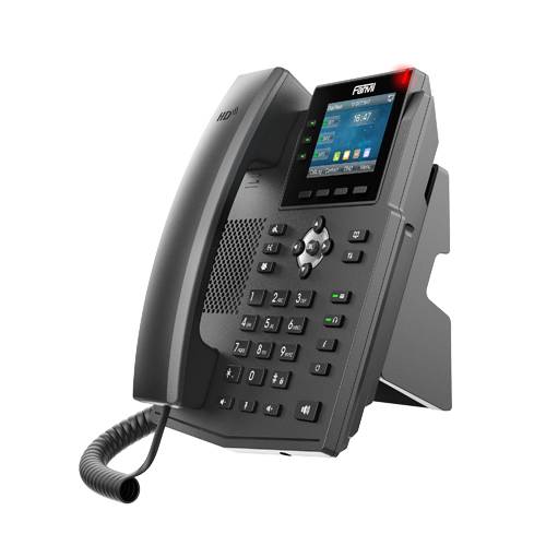 Fanvil X3U, IP-Telefon, Schwarz, Kabelgebundenes Mobilteil, Im Band, Out-of band, SIP-Info, 6 Zeilen, 1000 Eintragungen