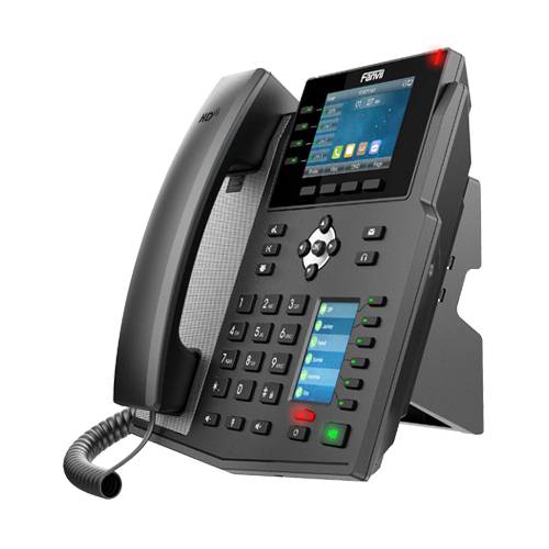 Fanvil X5U, IP-Telefon, Schwarz, Kabelgebundenes Mobilteil, 16 Zeilen, LCD, 8,89 cm (3.5 Zoll)