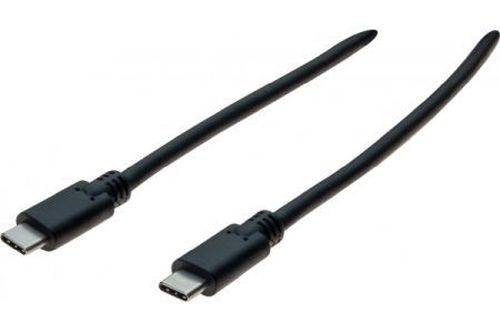 USB 3.2 Gen. 1 Kabel, bis 60 Watt, USB St. C/ USB St. C, schwarz, 1,8 m