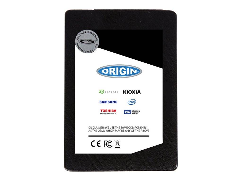 Ein digitales Speichergerät mit der Aufschrift ‚ORIGIN', versehen mit Logos von Marken wie Seagate, Kioxia, Samsung, Intel, Toshiba und Western Digital.