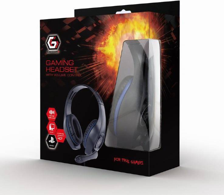 Gembird GHS-05-B Kopfhörer & Headset Kopfband 3,5-mm-Anschluss Schwarz