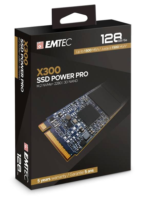 EMTEC Power Pro X300 - 128 GB SSD - intern - M.2 2280 - PCI Express 3.0 x4 (NVMe)