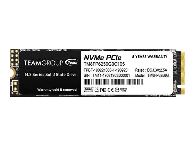 Team Group MP33 - 256 GB SSD - intern - M.2 2280 - PCI Express 3.0 x4 (NVMe)