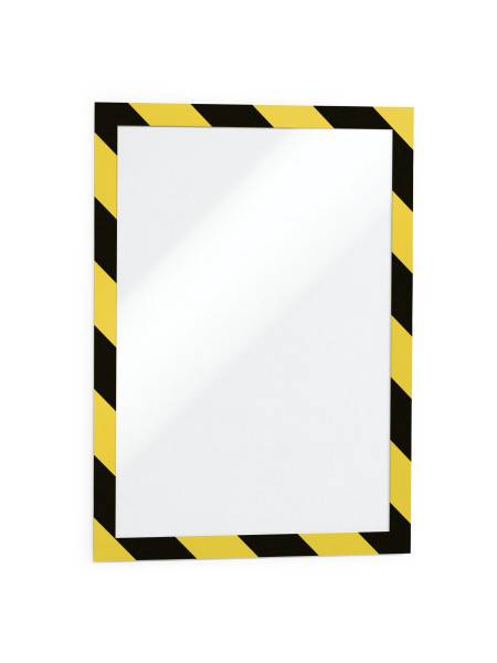Durable Duraframe Security A4, A4, Schwarz, Gelb, Hochformat/Querformat, 2 Stück(e)