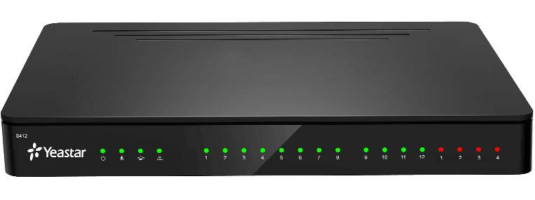 Yeastar S-Series S412 - Hybrid PBX - 2 FXO-Ports