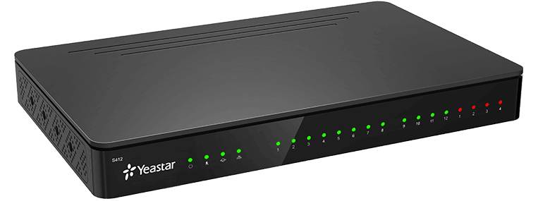 Yeastar S-Series S412 - Hybrid PBX - 2 FXO-Ports